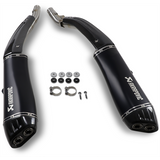 AKRAPOVIC 17-20 K1600B/GA SO TI/CF Black Front - Driven Powersports