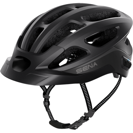 SENA CYCLING HELMET R1 EVO Matte Black Front - Driven Powersports