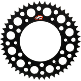 RENTHAL SPROCKET 154U-520-48 Black Front - Driven Powersports