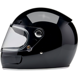 BILTWELL HELMET GRINGO SV Gloss Black Left Side - Driven Powersports