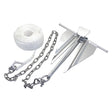 KIMPEX ANCHOR KIT CHAIN ROPE 7 SLIP RING 150 (746347) - Driven Powersports