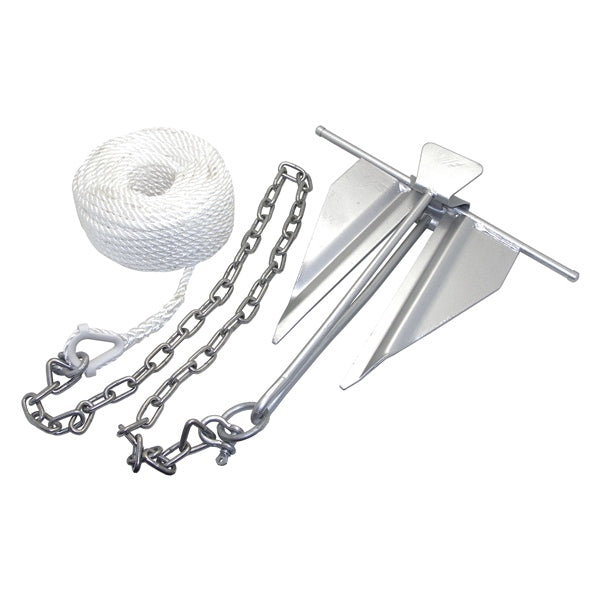 KIMPEX ANCHOR KIT CHAIN ROPE 7 SLIP RING 150 (746347) - Driven Powersports