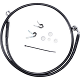 DRAG SPECIALTIES 04-10 +6 FRT BRAKE LINE KIT Black Front - Driven Powersports