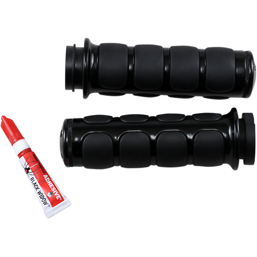 KURYAKYN 08-19 FLHT BLK ISO GRIPS F/ ELECT PN 6321 Front - Driven Powersports