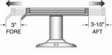 Attwood 3° Seat Mount Handle, Type AO - Driven Powersports