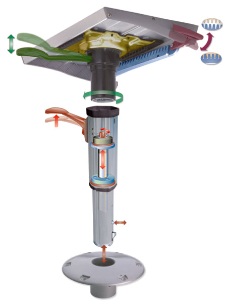 Attwood 238 Series Socket Piedestal Base Mounting - Driven Powersports