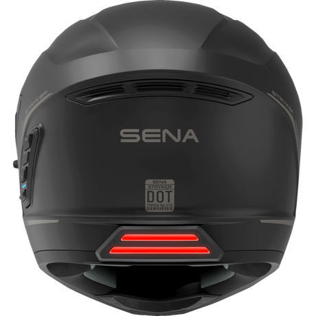 SENA STRYKER SMART HELMET FULL-FACE DOT Matte Black Front - Driven Powersports