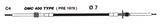 Uflex Johnson/ Evinrude Control Cables - C4 - Driven Powersports