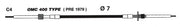 Uflex Johnson/ Evinrude Control Cables - C4 - Driven Powersports