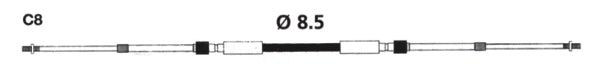 Uflex Universal 33C Control Cable - C8 - Driven Powersports