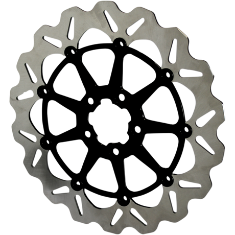 GALFER ROTOR 13" WAVE Flat Black Front - Driven Powersports