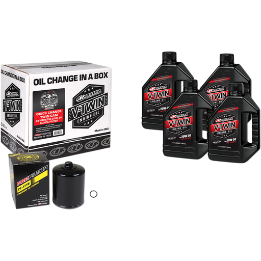 MAXIMA RACING OILS V-TWIN OIL QUICK CHANGE KIT (90-119014PB) Front - Driven Powersports