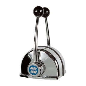 Uflex DUAL LEVER BINNACLE CHROME - Driven Powersports