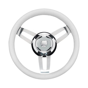 Uflex GRIP LEATHER HUB 13.8" White - Driven Powersports