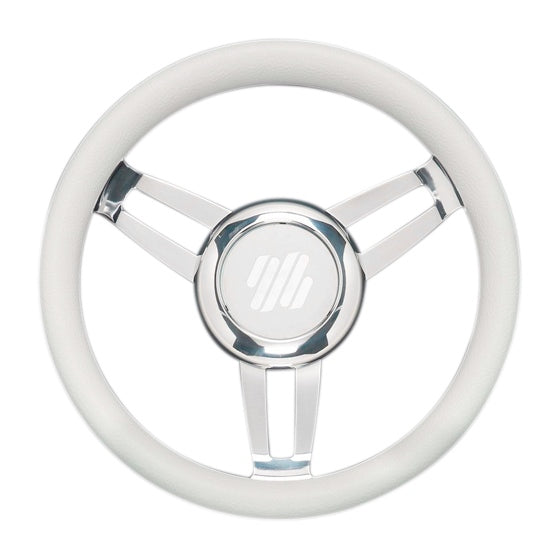 Uflex GRIP 13.8" WH VINYL & HUB Charcoal - Driven Powersports