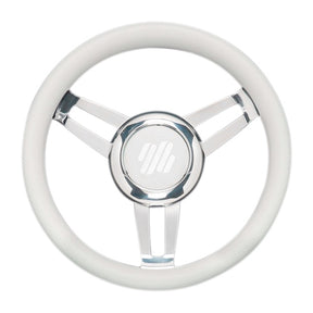 Uflex GRIP 13.8" WH VINYL & HUB Charcoal - Driven Powersports