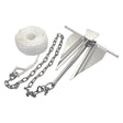 KIMPEX ANCHOR KIT CHAIN ROPE 10 SLIP RING 150 (746355) - Driven Powersports