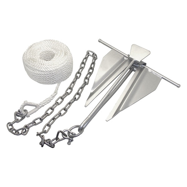 KIMPEX ANCHOR KIT CHAIN ROPE 10 SLIP RING 150 (746355) - Driven Powersports