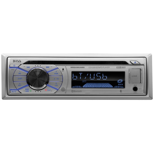 BOSS AUDIO PLAYER CD SINGLE DIN BTH Silver - Driven Powersports