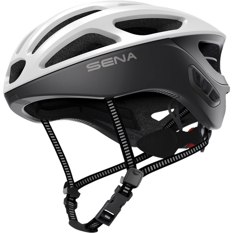 SENA CYCLING HELMET R1 EVO Matte White Front - Driven Powersports
