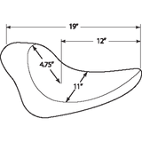 DRAG SPECIALTIES 00-05FXST/00-17 FLST SMOOTH SOLO SEAT Information - Driven Powersports