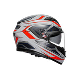 K3 SPACE MATT WHITE/RED FLUO (L) Matte White/Red - Driven Powersports