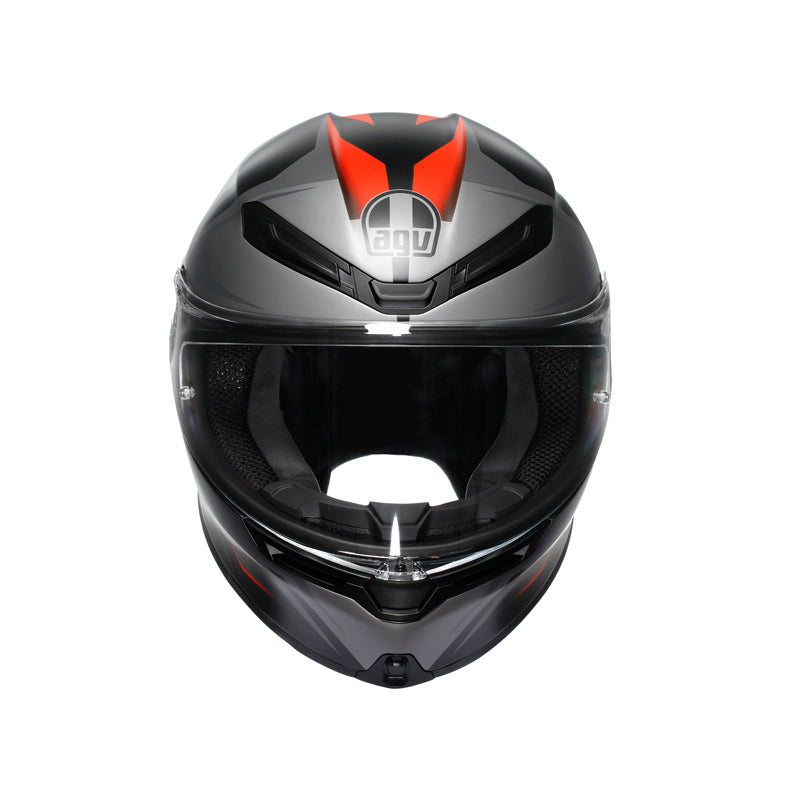 K6 S KARVE MATT BLACK/GREY/RED (L) Matte Black/Grey/Red - Driven Powersports