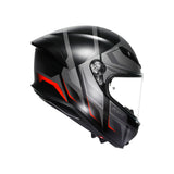 K6 S KARVE MATT BLACK/GREY/RED (XL) Matte Black/Grey/Red - Driven Powersports