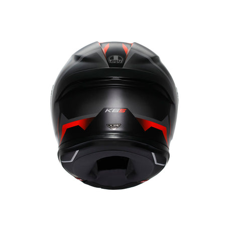 K6 S KARVE MATT BLACK/GREY/RED (S) Matte Black/Grey/Red - Driven Powersports