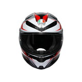 K6 S KARVE MATT BLACK/GREY/RED (M) Matte Black/White/Red - Driven Powersports