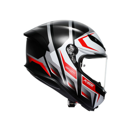 K6 S KARVE MATT BLACK/GREY/RED (2XL) Matte Black/White/Red - Driven Powersports