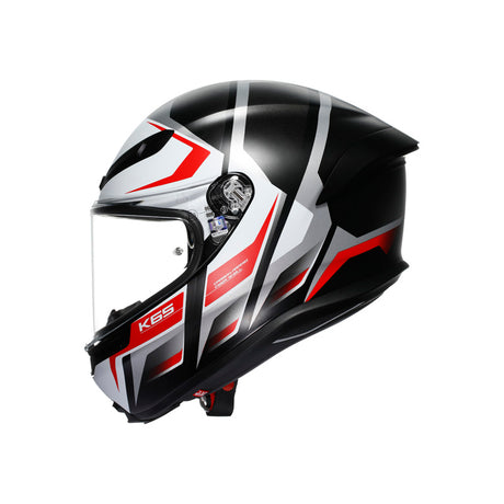 K6 S KARVE MATT BLACK/GREY/RED (XS) Matte Black/White/Red - Driven Powersports