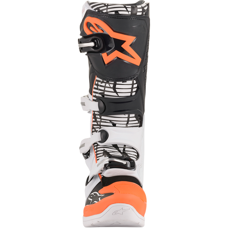 ALPINESTARS BOOT TECH 5 White/Black/Orange Front - Driven Powersports