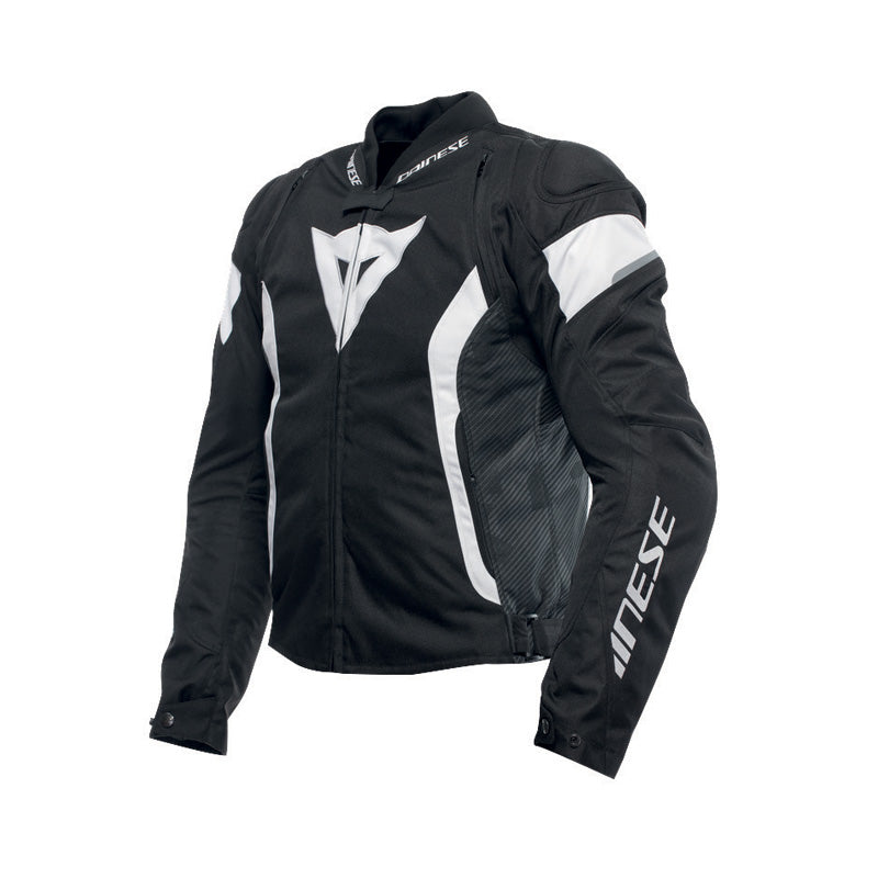 AVRO 5 TEX JACKET BLACK/FLUO-RED/WHITE 62 Black/White/Black 46 - Driven Powersports