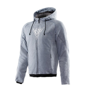 BOVISA SAFETY HOODIE FULL ZIP BLACK/WHITE 52 Grey/Black - Driven Powersports
