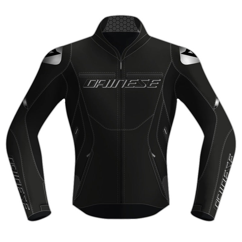 RACING 5 PERF LADY LEATHER JACKET BLACK 38 Black 38 - Driven Powersports
