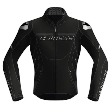 RACING 5 PERF LADY LEATHER JACKET BLACK 38 Black 38 - Driven Powersports