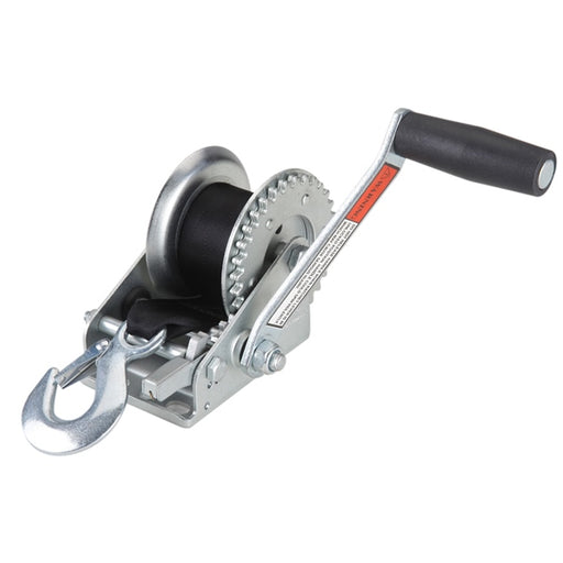 KIMPEX WINCH MANUAL TOWING W/STRAP 600LB (W600-S215) - Driven Powersports