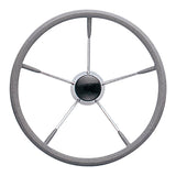 Uflex STEERING WHEEL 15.5" 25DEG SST COVER Gray - Driven Powersports