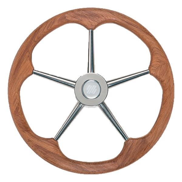 Uflex SPOKE 5 NATURAL TEAK WHEEL D400 - Driven Powersports