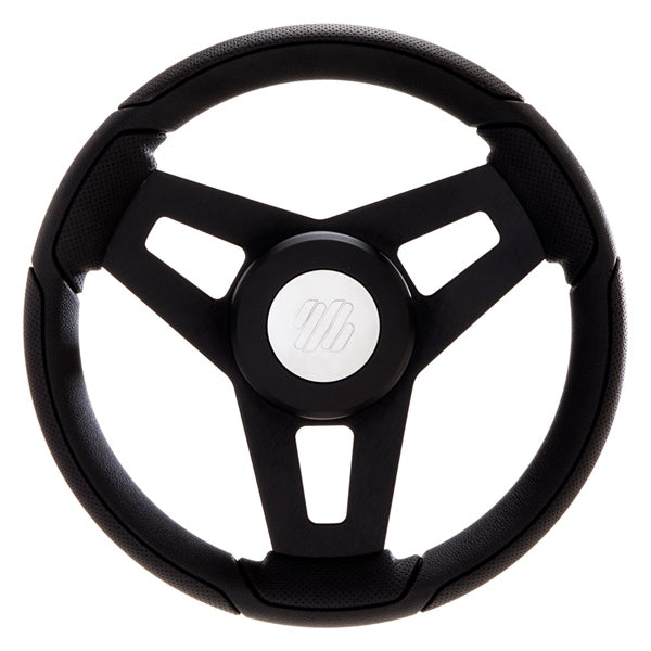 Uflex STEERING WHEEL W/GRIP/SPOKE Black - Driven Powersports