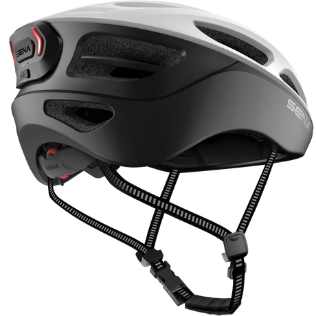 SENA CYCLING HELMET R1 EVO Matte White Back - Driven Powersports