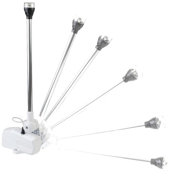 Attwood PowerBase Automatic Folding Light Base Light White - Driven Powersports