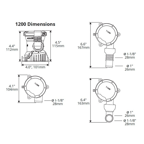 Attwood Tsunami MK2 Bilge Pump 1200 GPH - Driven Powersports