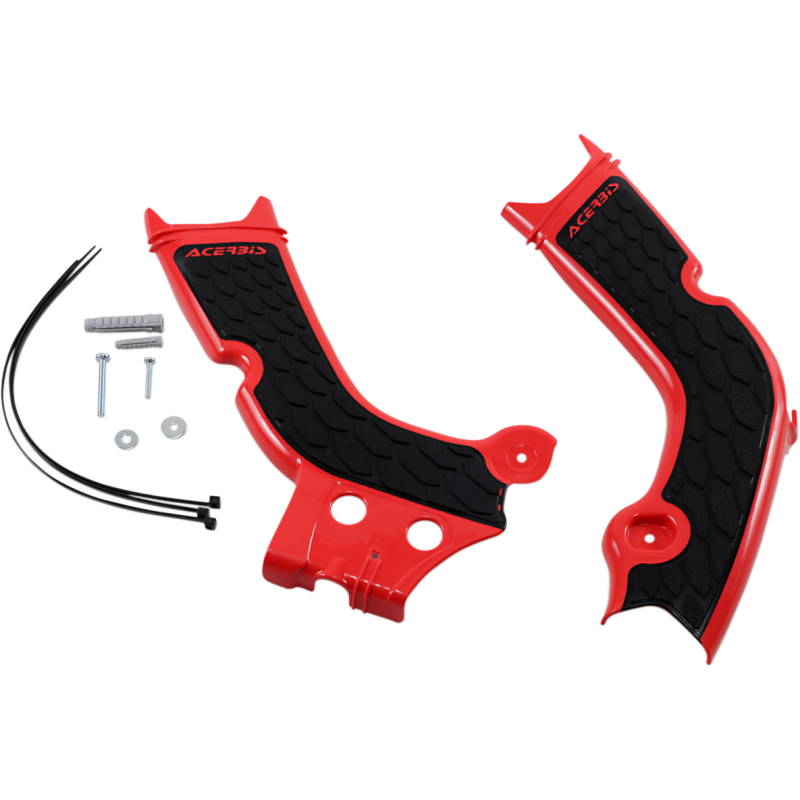 ACERBIS FRAME GRDS HON Red/Black Front - Driven Powersports