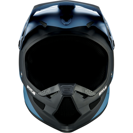 100% STATUS HELMET Drop/Steel Blue Front - Driven Powersports