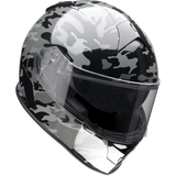 Z1R HLMT WARRANT Camo Black/Gray 3/4 Right - Driven Powersports