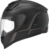 SENA STRYKER SMART HELMET FULL-FACE DOT Matte Black Front - Driven Powersports