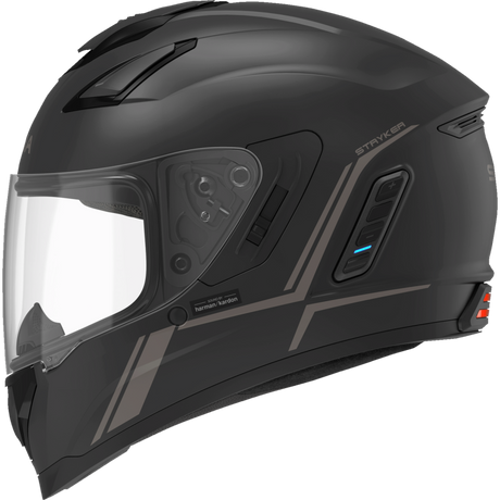SENA STRYKER SMART HELMET FULL-FACE DOT Matte Black Front - Driven Powersports