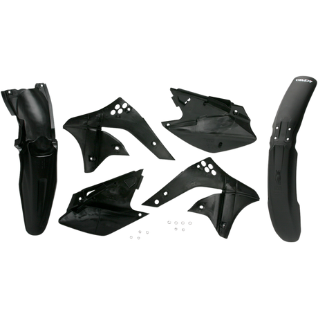 ACERBIS PLASTIC KIT- KX250F:06-08 Black Bottom - Driven Powersports